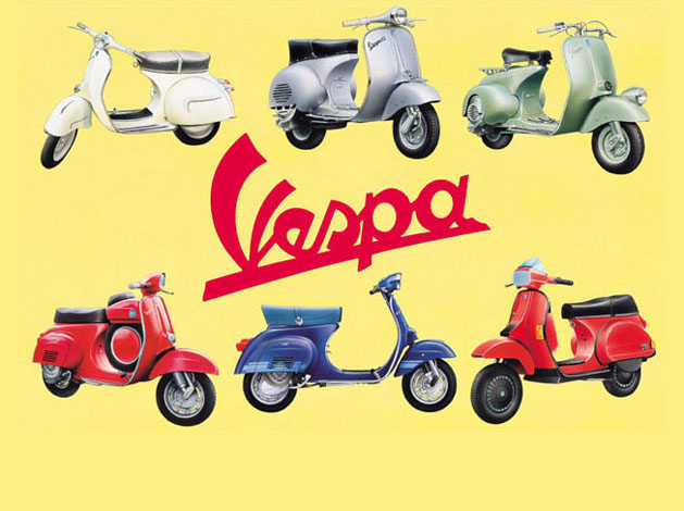 Les scooters Vespa face aux temps